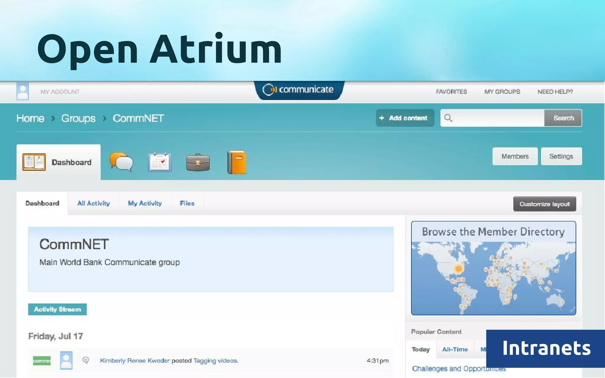 Intranets 
Open Atrium 
 