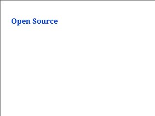 Open Source
 