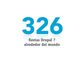 326 estas Drupal 7
alrededor del mundo
 