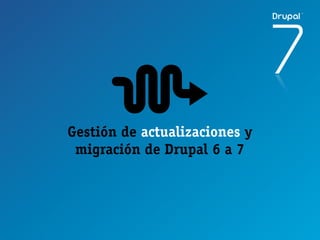Gestión de actualizaciones y
 migración de Drupal 6 a 7
 