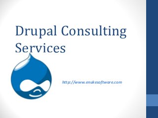 Drupal Consulting
Services

       http://www.enukesoftware.com
 