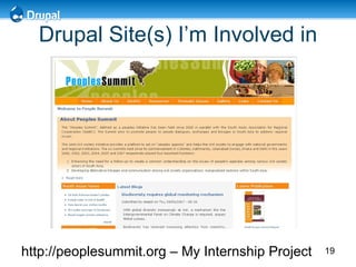 Drupal Site(s) I’m Involved in http://peoplesummit.org – My Internship Project 