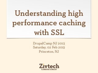 Understanding high
performance caching
      with SSL
     DrupalCamp NJ 2013
     Saturday, 02 Feb 2013
         Princeton, NJ
 