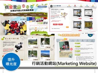提升
曝光度   行銷活動網站(Marketing Website)
 