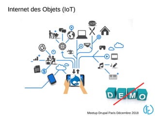 5
Meetup Drupal Paris Décembre 2018
Internet des Objets (IoT)
 