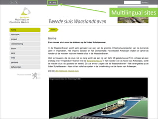 MulDlingual	
  sites
 