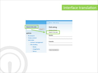 Interface	
  translaDon
 