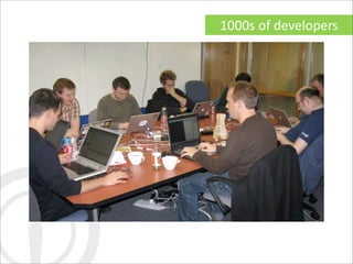 1000s	
  of	
  developers
 