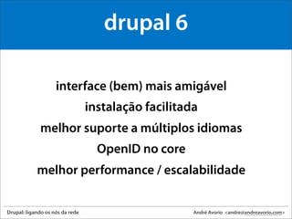 drupal: ligando os nos da rede