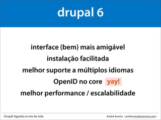 drupal: ligando os nos da rede