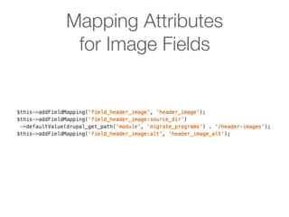 Mapping Attributes
for Image Fields
 