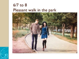 6/7 to 8
Pleasant walk in the park
 