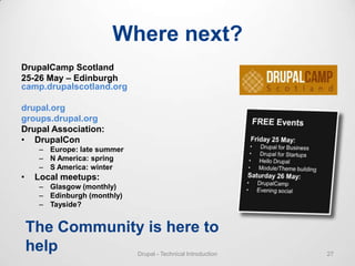 Drupal Overview For Techies | PPTX