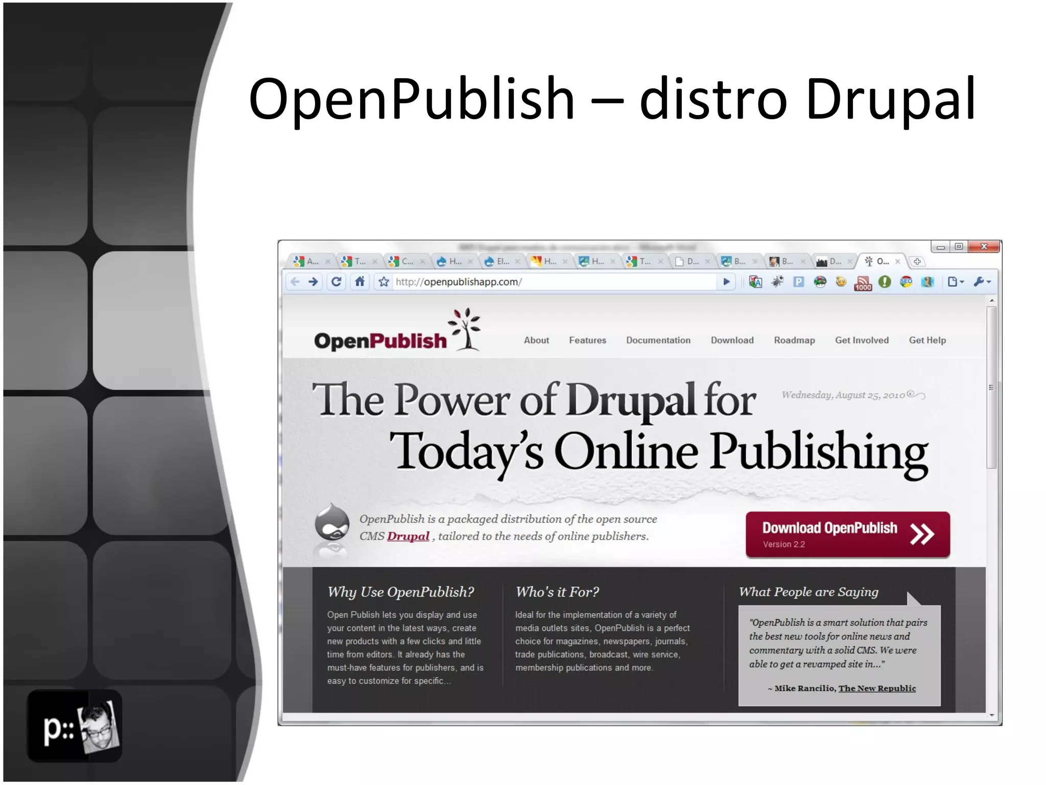 OpenPublish – distro Drupal 