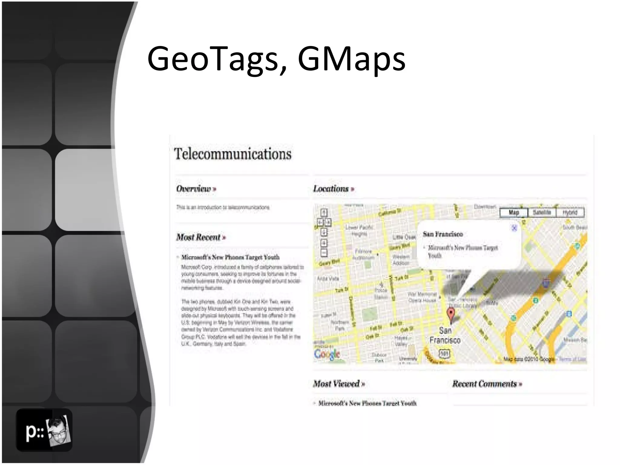 GeoTags, GMaps 