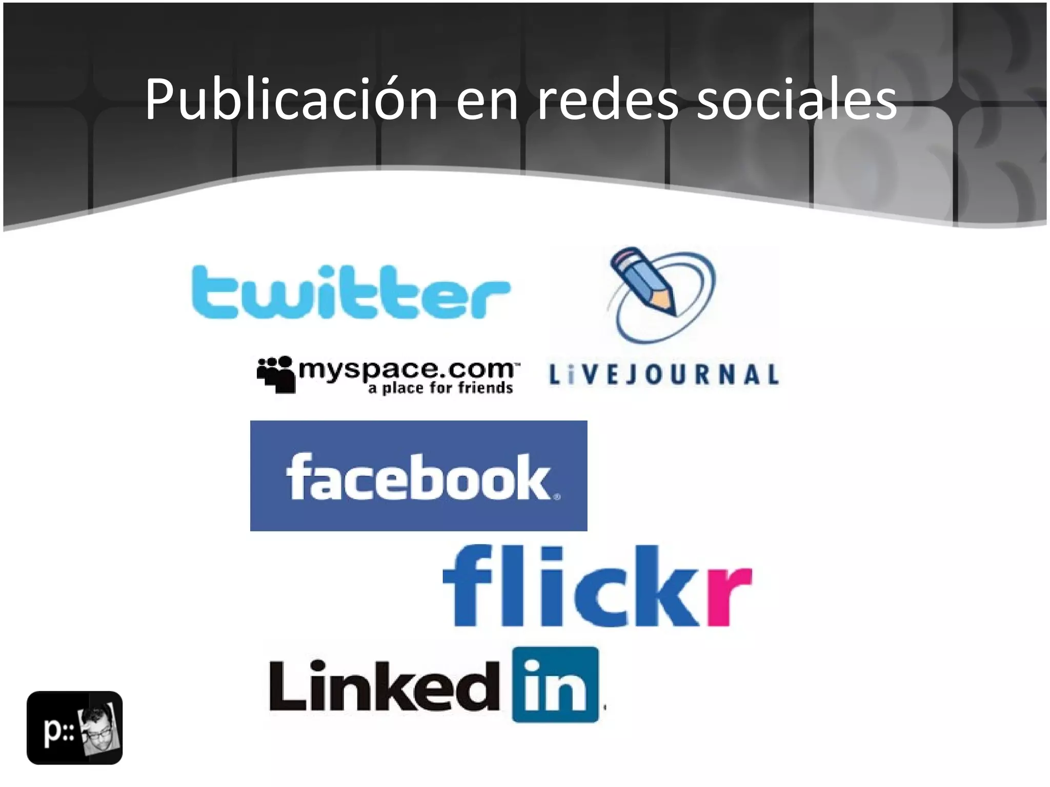 Publicación en redes sociales 