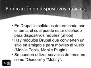 Drupal para medios de comunicación | OpenPublish | PPT
