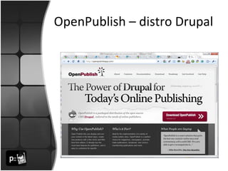 Drupal para medios de comunicación | OpenPublish | PPT