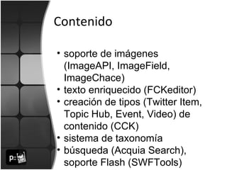 Drupal para medios de comunicación | OpenPublish | PPT