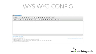 WYSIWYG CONFIG
 