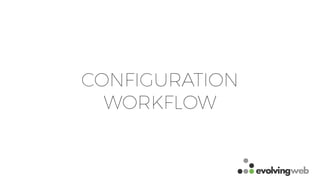 CONFIGURATION
WORKFLOW
 