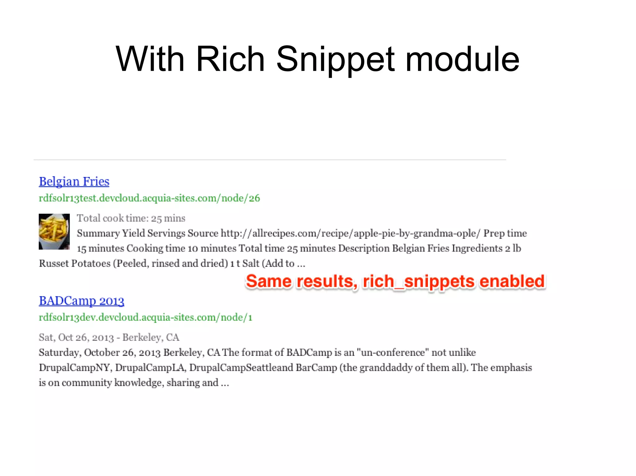 With Rich Snippet module

 