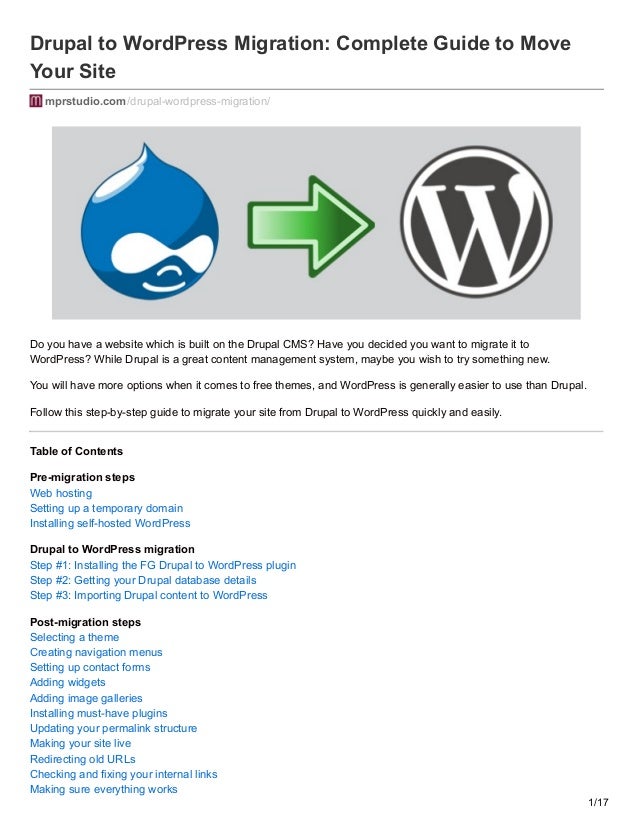 Move From Drupal To Wordpress Complete Guide To Move Your Site