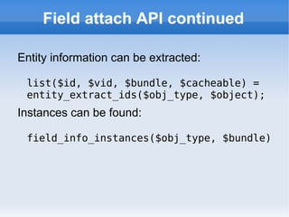Anatomy of a node Organization: node type 