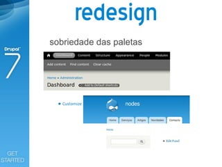 redesign
sobriedade das paletas
 
