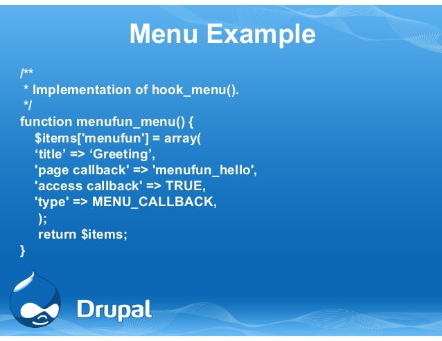 drupal hook menu alter access callback It's possible to have custom access control on a hook_menu() items we can pass one or more arguments to the access callback function by using the. drupal hook menu alter access callback It's possible to have custom access control on a hook_menu() items we can pass one or more arguments to the access callback function by using the.