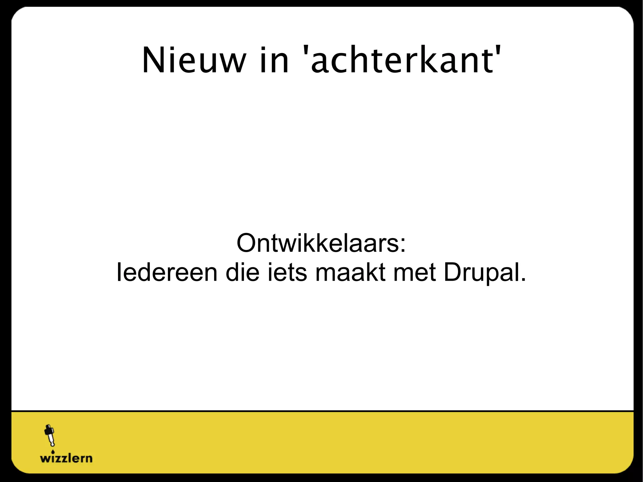 Nieuw voor de gebruiker. Van webmaster tot blogger. 