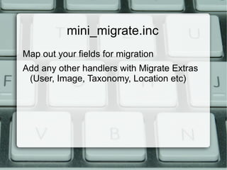 New rewrite of Migrate module 