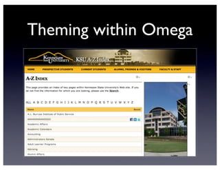 Theming within Omega
 