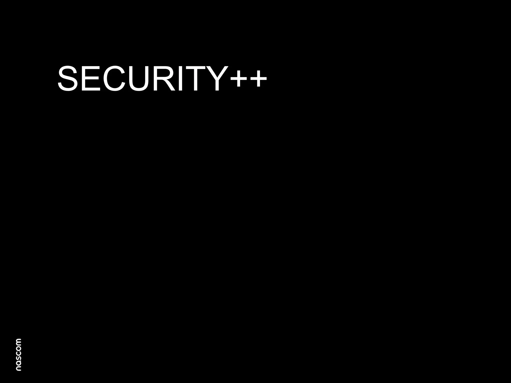 SECURITY++

 