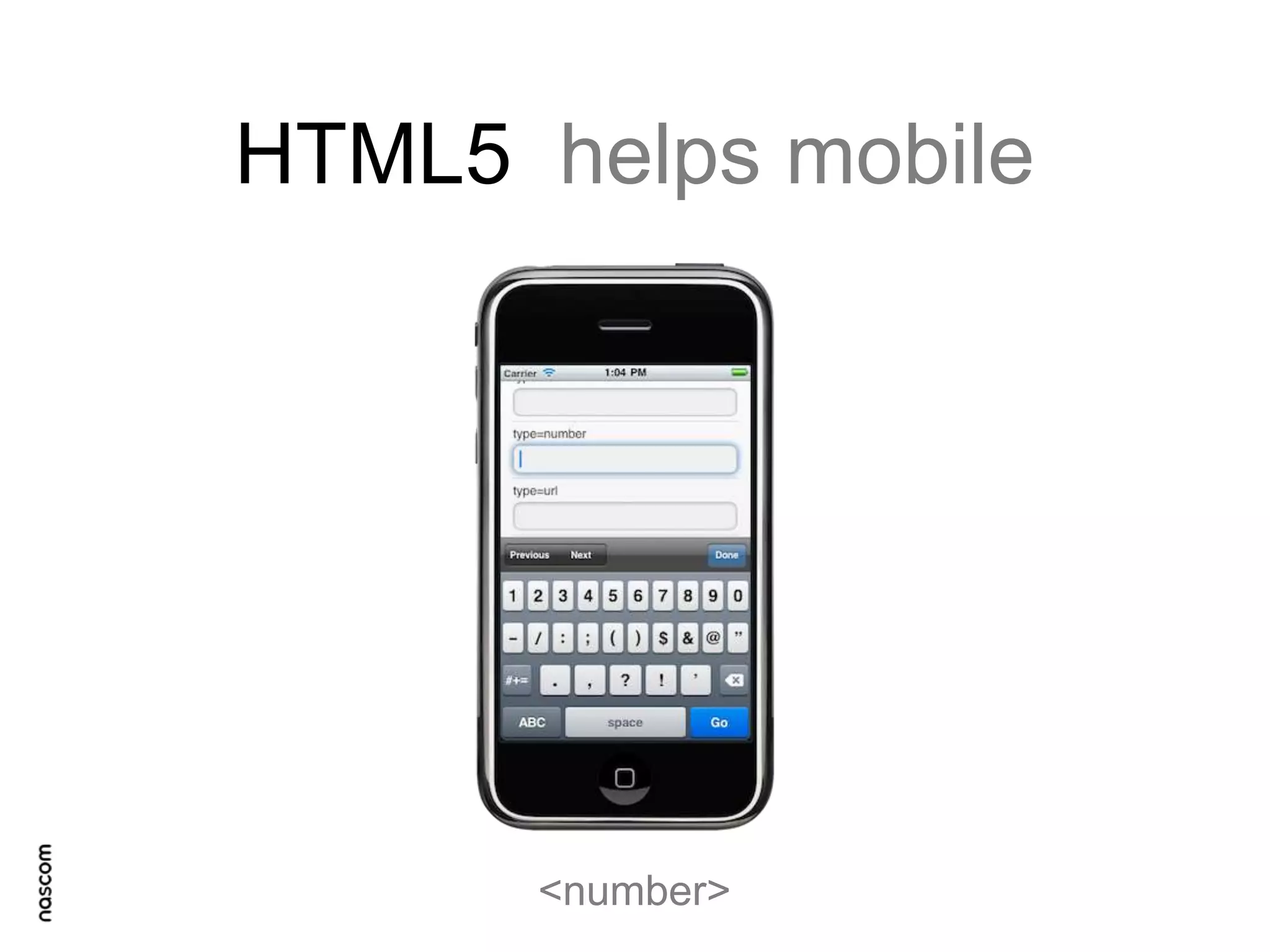 HTML5 helps mobile

<<number>

 