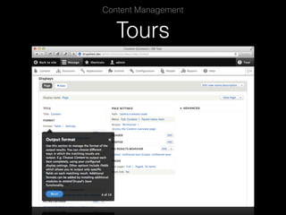 Tours
Content Management
 
