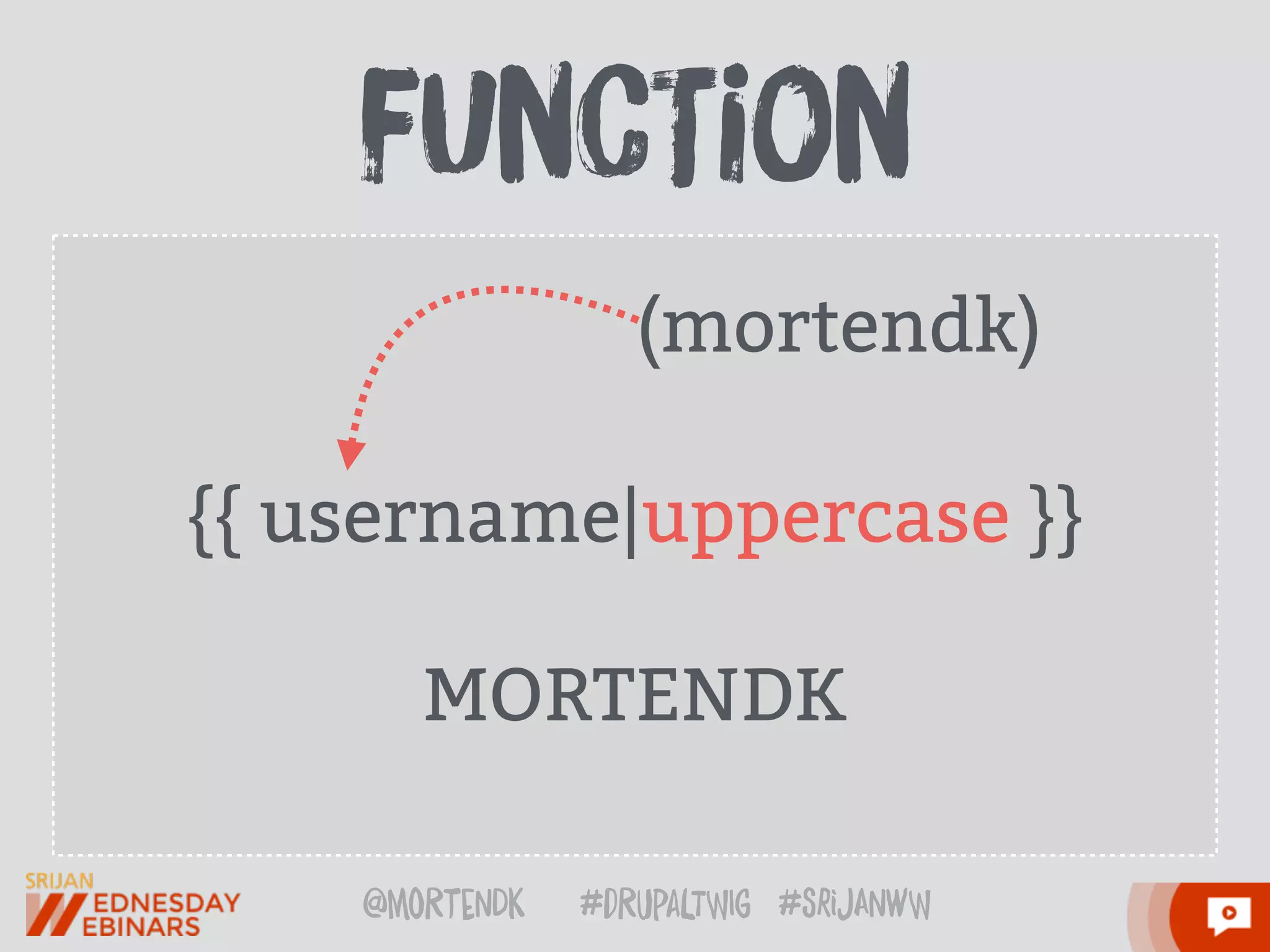 @moRtenDk #dRupaLTWIg #srijAnwW
{{ username|uppercase }}
MORTENDK
fUncTion
(mortendk)
 