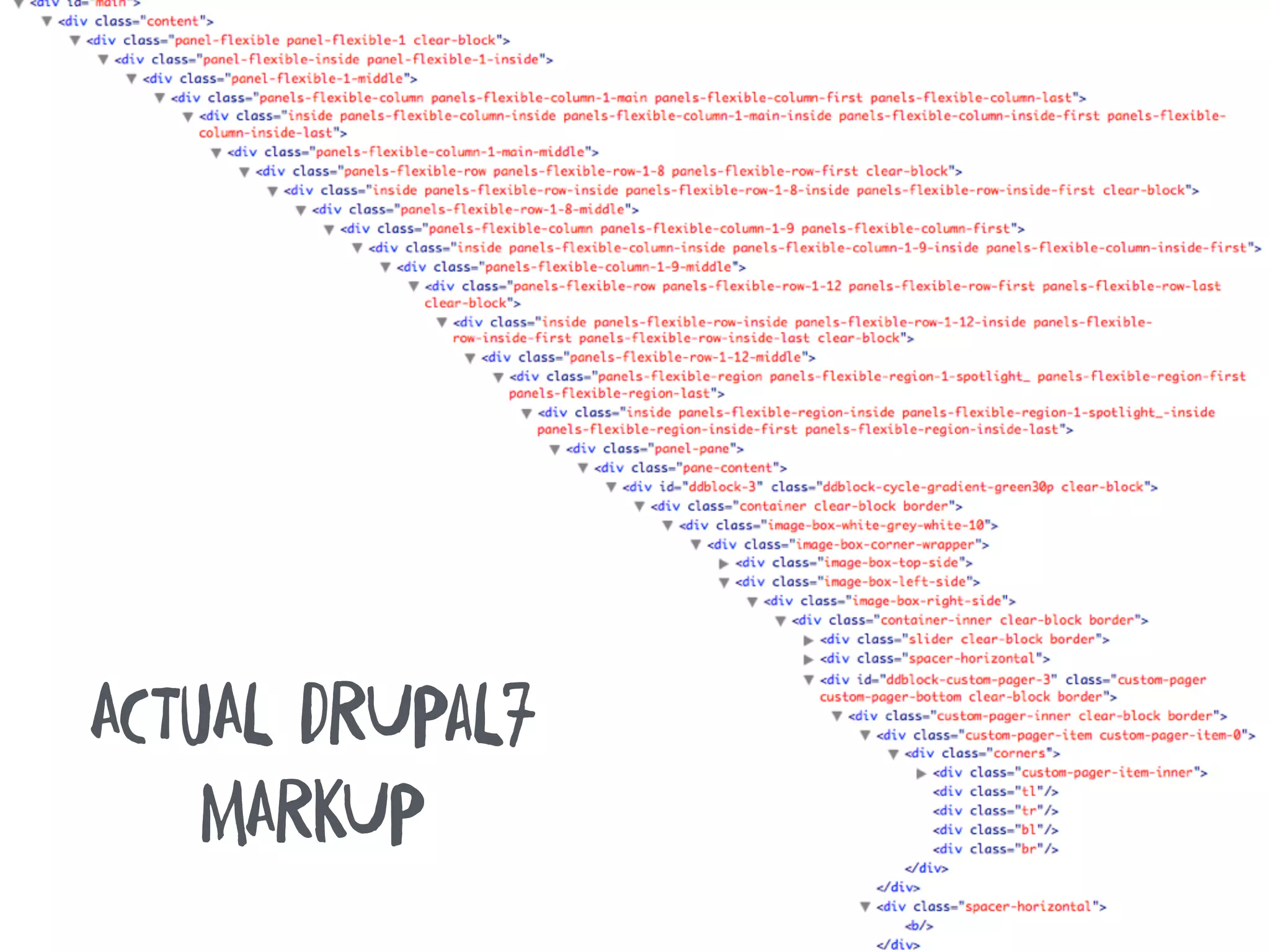 @moRtenDk #dRupaLTWIg #srijAnwW
ACTuAL dRUPaL7
MARkUP
 