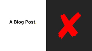 A Blog Post.
 