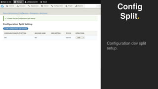 Config
Split.
Configuration dev split
setup.
 