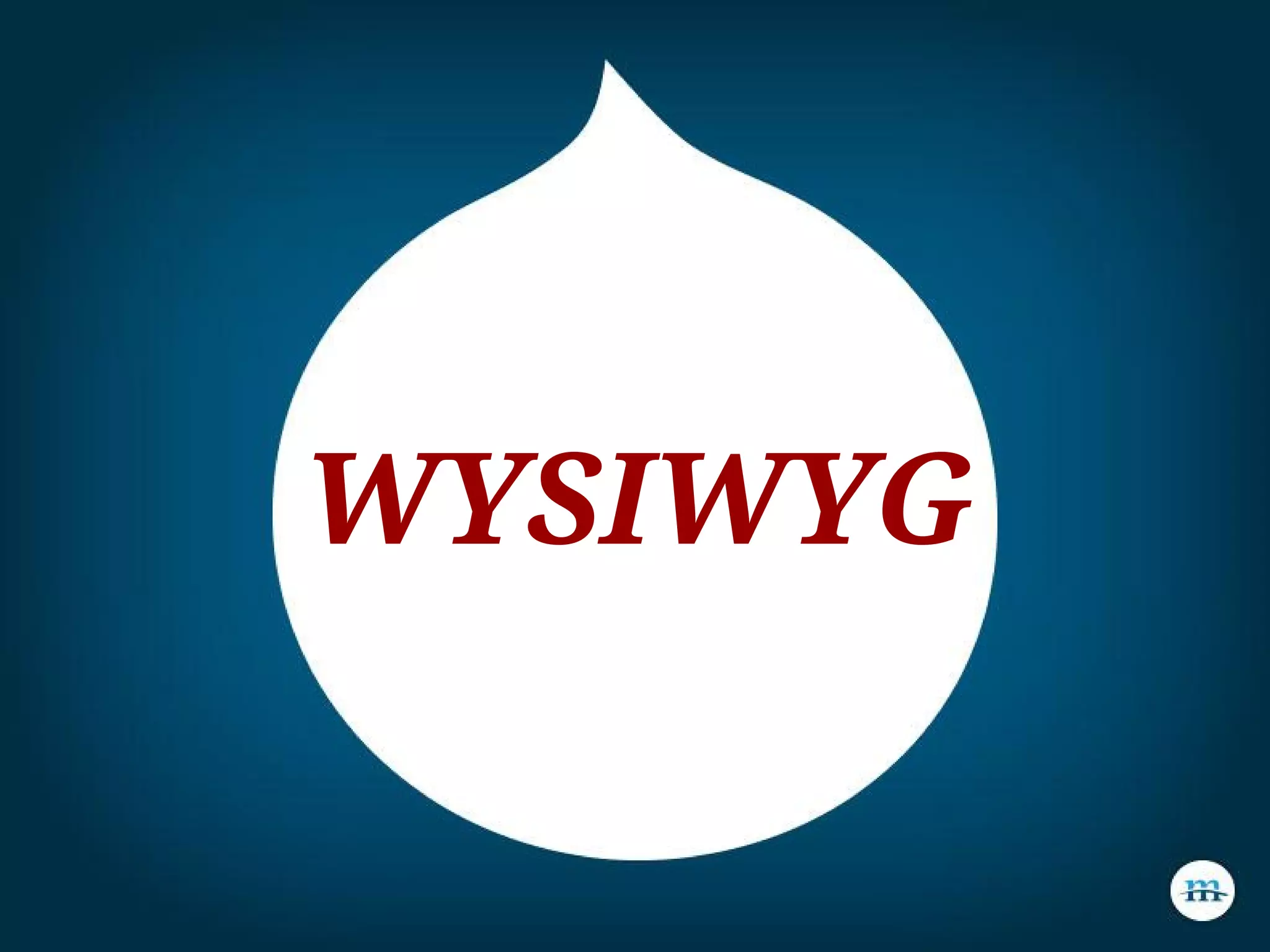 WYSIWYG