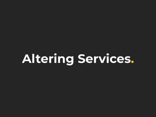 Altering Services.
 
