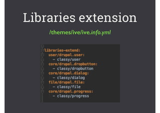 Libraries extension
/themes/ive/ive.info.yml
 