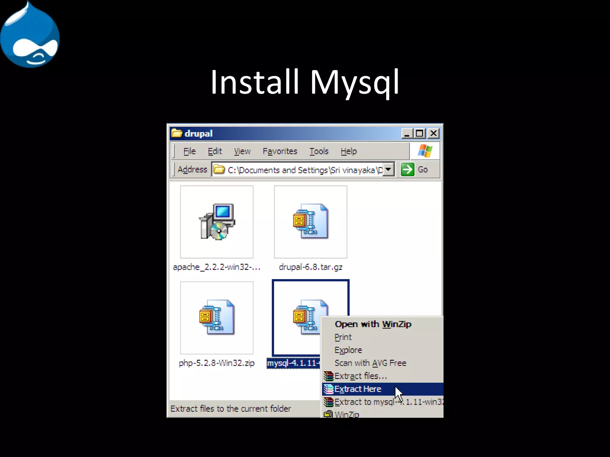 Install Mysql 