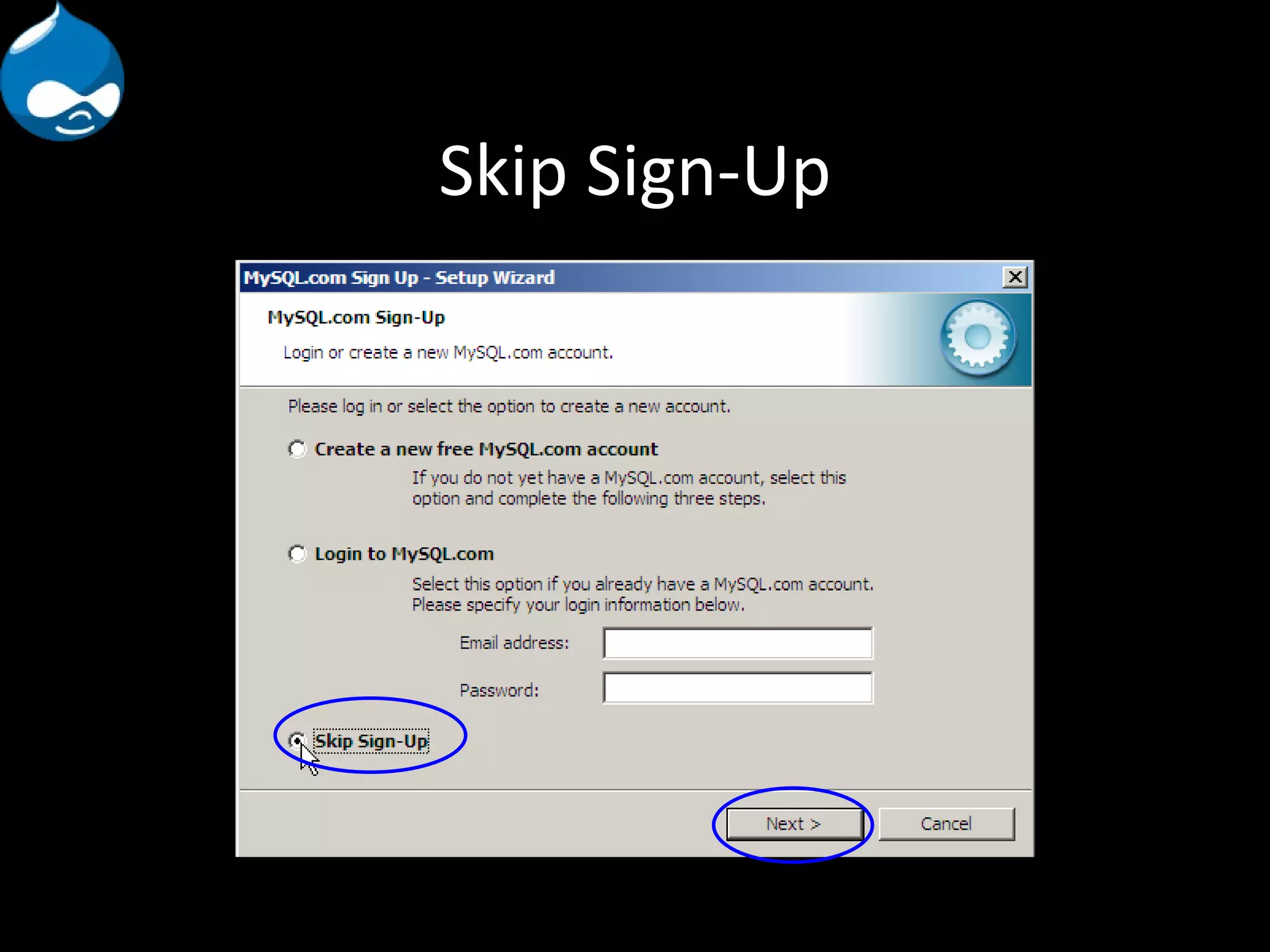 Skip Sign-Up 