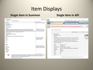 Drupal & Summon: Keeping Article Discovery in the Library