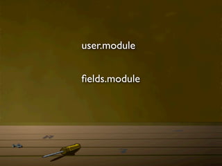 user.module


ﬁelds.module
 