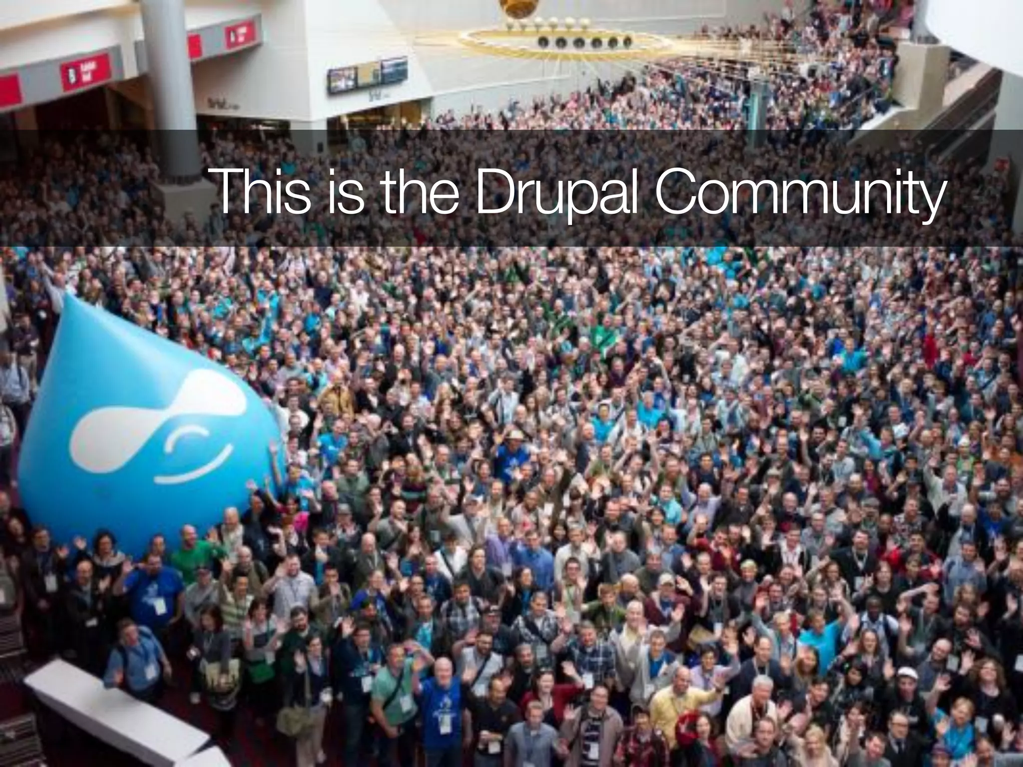 34
This is the Drupal Community
 