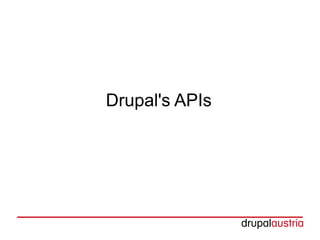 Drupal's APIs
 