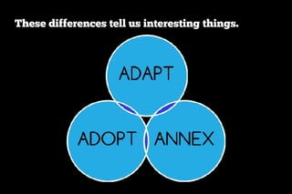 These differences tell us interesting things.
 
